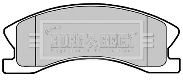 BORG & BECK Комплект тормозных колодок, дисковый тормоз BBP2148